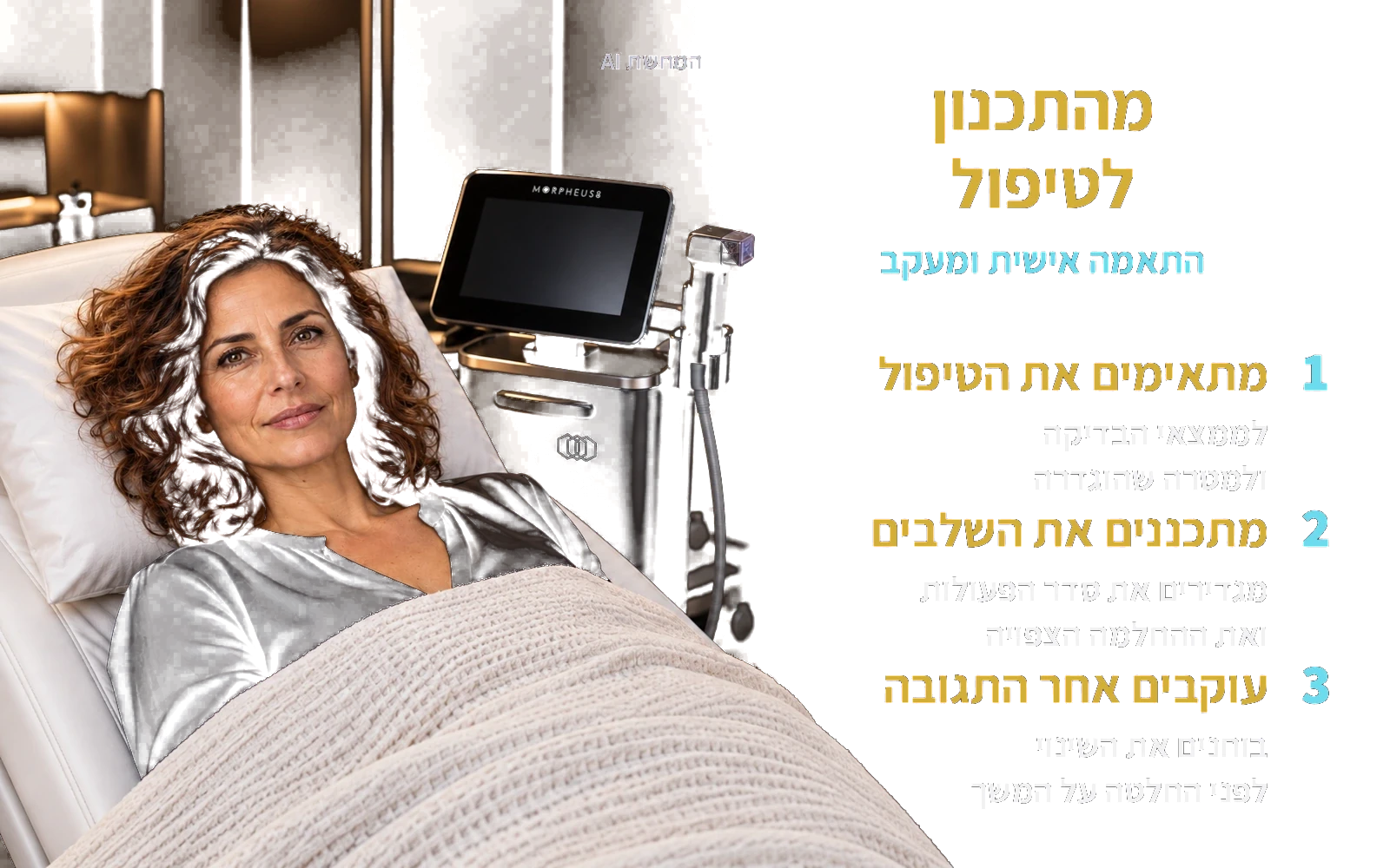 המחשת AI: אבחון, שיחת הסבר וטיפול; מהתכנון לטיפול