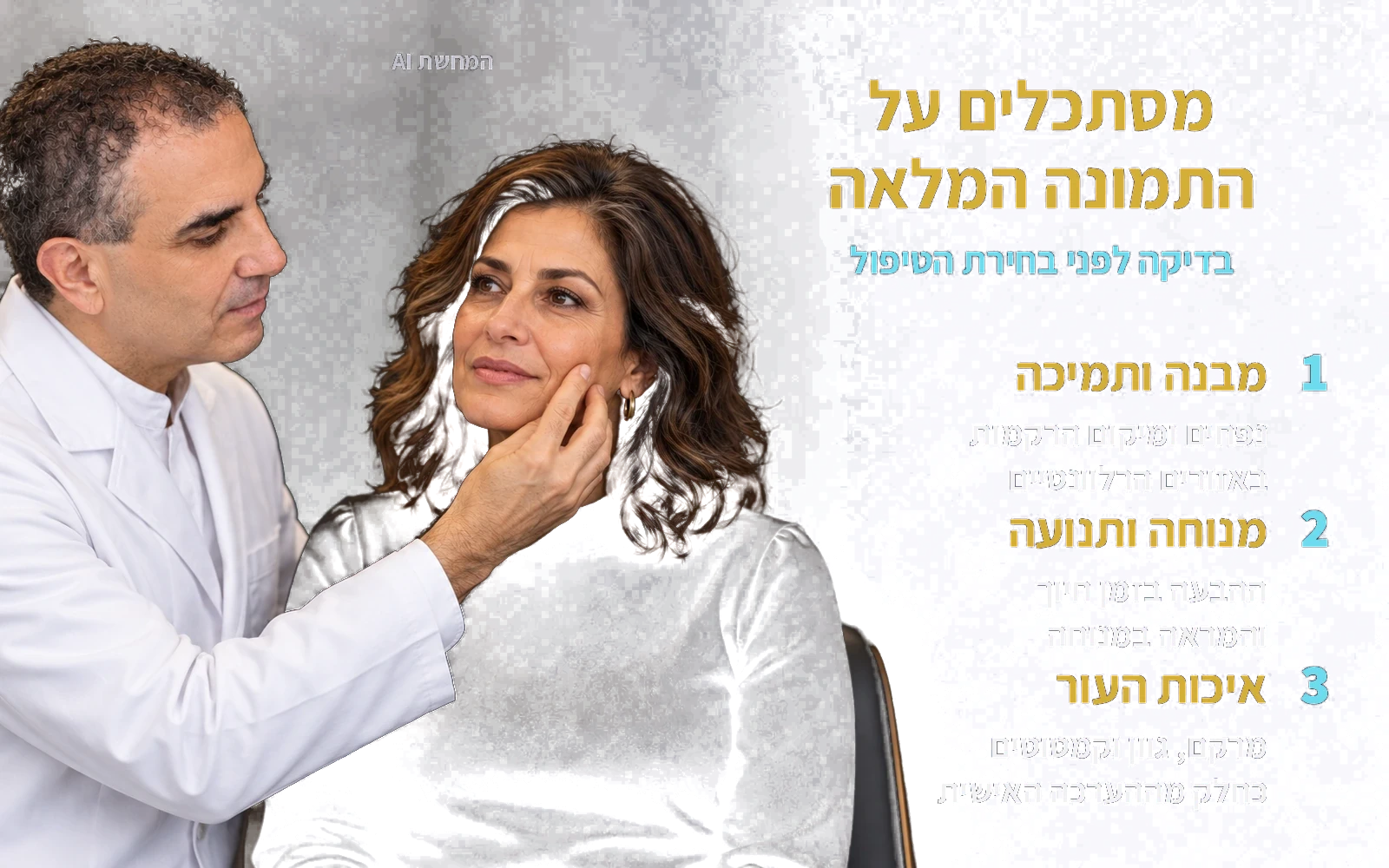 המחשת AI: ייעוץ אישי, בדיקה והסבר; מסתכלים על התמונה המלאה